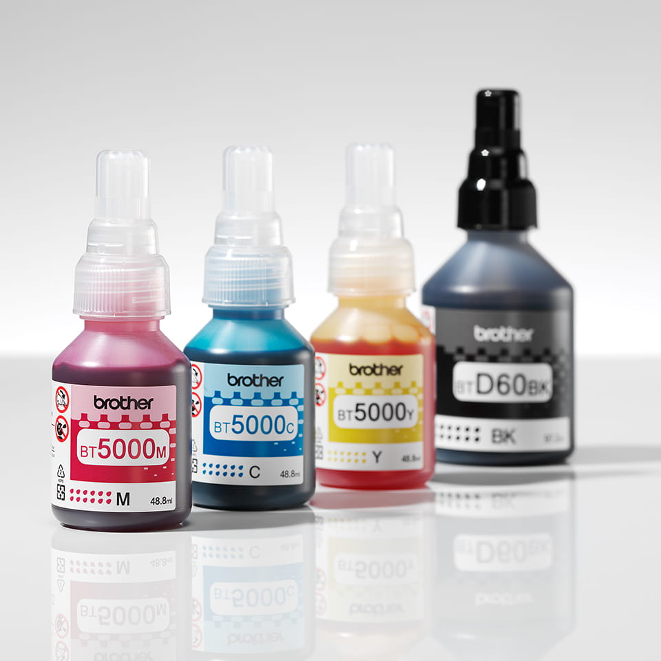 Cerneala Brother Originala (BTD60BK/BT5000Y/BT5000M/BT5000C) (4 culori)