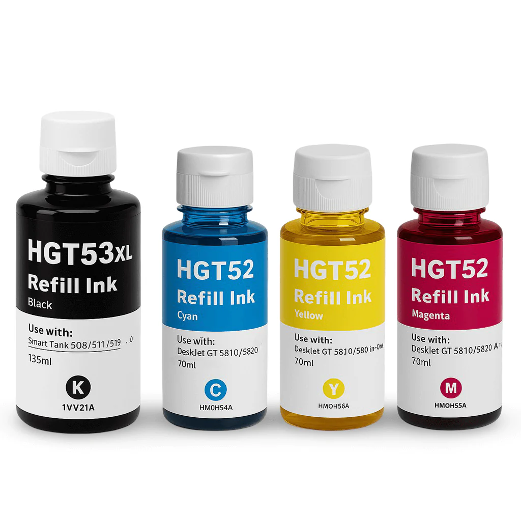 Cerneala OCBESTJET GT52/GT53-series pentru imprimante HP 300 ml (4 culori)